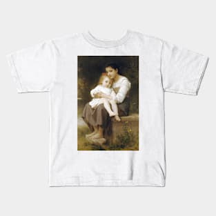 Adolphe William Bouguereau - La Soeur Ainee Kids T-Shirt